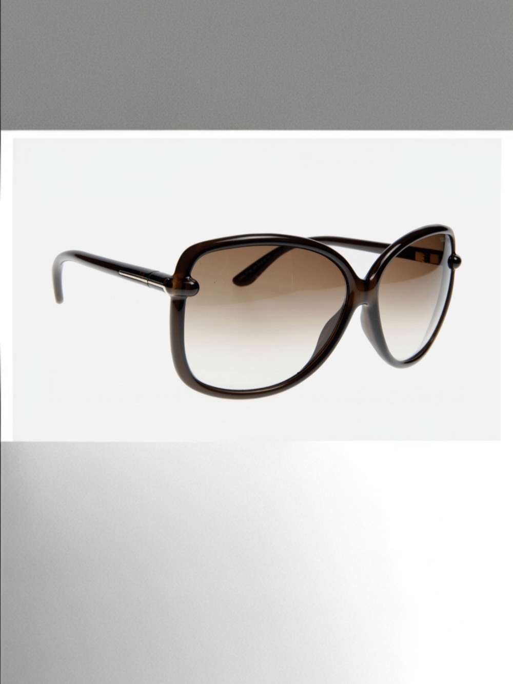 Tom Ford Callae TF165 Brown Gradient Oversized Women's Sunglasses - Picture 3 of 6